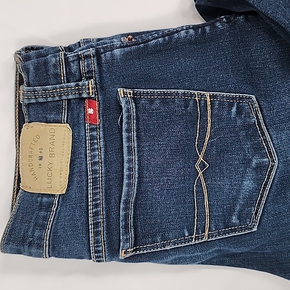 LUCKY BRAND JEANS BROOKLYN SKINNY SIZE 0/25R - Picture 2 of 7